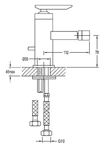 Смеситель для биде Cezares Siesta хром SIESTA-F-BS-01 Смеситель для биде Cezares Siesta хром SIESTA-F-BS-01, 2