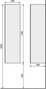 Шкаф-пенал подвесной Jorno Steal 30 древесный аттик/чёрный Ste.04.115/P/Da Шкаф-пенал подвесной Jorno Steal 30 древесный аттик/чёрный Ste.04.115/P/Da, 2