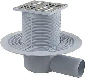 Трап горизонтальный Set AlcaPlast 100x100мм APV1321 Трап горизонтальный Set AlcaPlast 100x100мм APV1321, 1