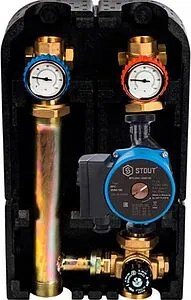 Насосный модуль с термостатическим смесительным клапаном 1½"н х 1"в Stout SDG-0002-002504 с насосом Stout SPC 25/60-180 Насосный модуль с термостатическим смесительным клапаном 1½"н х 1"в Stout SDG-0002-002504 с насосом Stout SPC 25/60-180, 1