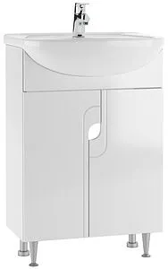 Тумба под умывальник напольная Айсберг Уют 55 белый DA2002T, 1