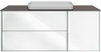 Тумба-умывальник подвесная Kerama Marazzi Plaza Modern 120 белый PL.M.120.3\WHT+PL.wbi.55.1+