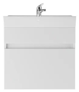 Тумба-умывальник подвесная Айсберг Классик 60 белый DA3009T+4607152361674, 3