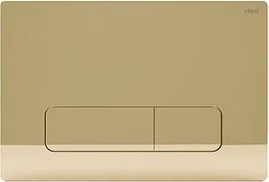 Клавиша смыва для унитаза CTESI Keen BK0202108 золото Клавиша смыва для унитаза CTESI Keen BK0202108 золото, 1