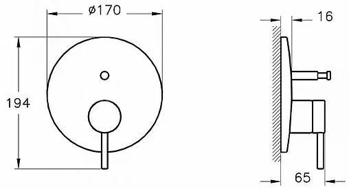 Душевая система со смесителем для душа VitrA Origin хром A49266EXP