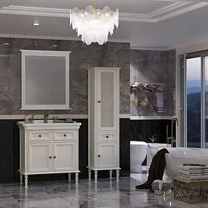 Тумба под умывальник напольная Opadiris Кантара 85 слоновая кость 00-00007479, 4