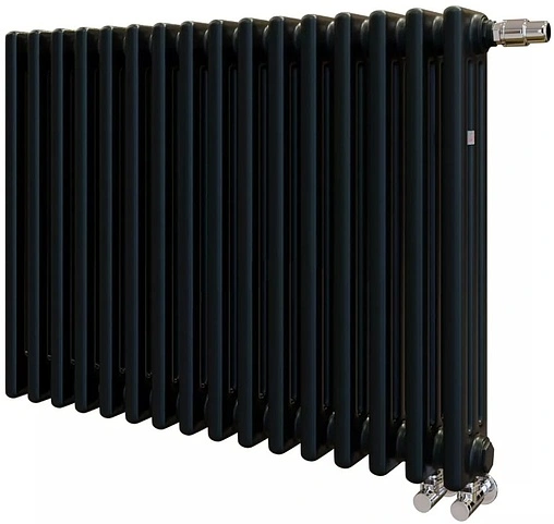 Радиатор стальной трубчатый Zehnder Charleston Completto 3057/16 V001½&quot; Ral 9217 Traffic Black (matt)