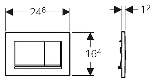 Клавиша смыва для унитаза Geberit Sigma 30 115.883.KK.1 кнопки/белый глянцевый, полоска/золото Клавиша смыва для унитаза Geberit Sigma 30 115.883.KK.1 кнопки/белый глянцевый, полоска/золото