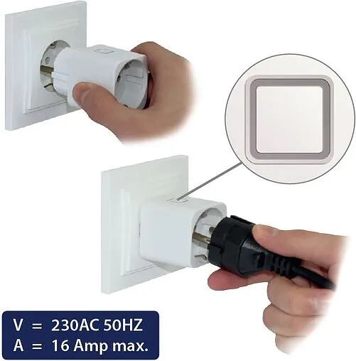 Беспроводное исполнительное устройство в форме вилка/розетка - «УМНАЯ РОЗЕТКА» Salus SMART HOME SPE600