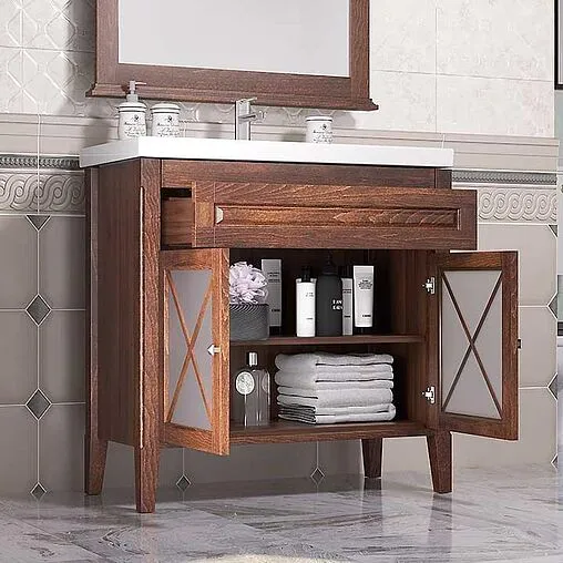 Тумба под умывальник напольный Opadiris Палермо 90 светлый орех 00-00002356