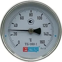 Термометр биметаллический Meter ТБ-080-1 80мм 160°С гильза 60мм ½" 02925 Термометр биметаллический Meter ТБ-080-1 80мм 160°С гильза 60мм ½" 02925