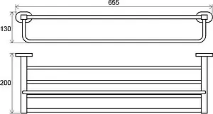 Полотенцедержатель Ravak Chrome хром X07P194, 2