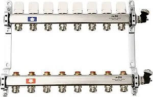 Группа коллекторная распределительная 8 отводов 1"в/в x ¾"ек Uni-fitt 451I4308 Группа коллекторная распределительная 8 отводов 1"в/в x ¾"ек Uni-fitt 451I4308, 1