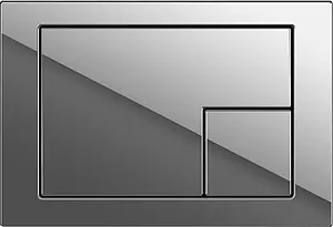 Клавиша смыва для унитаза Cersanit Corner 64108 хром глянцевый Клавиша смыва для унитаза Cersanit Corner 64108 хром глянцевый, 1