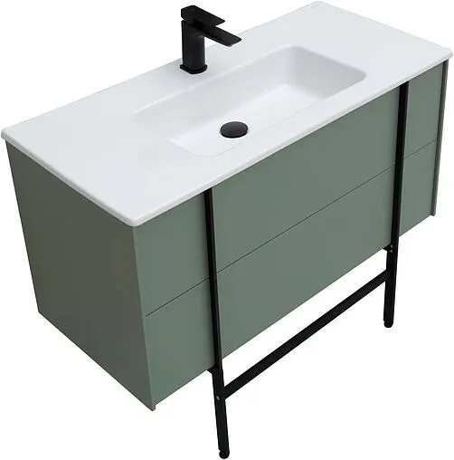 Тумба-умывальник подвесная Allen Brau Reality 100 олива 1.32007.CGM+