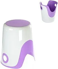 Корзина для белья 2 в 1 Fixsen Wendy белый/фиолетовый FX-7073-49