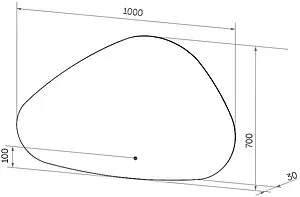 Зеркало с подсветкой Continent Voyage Led 100x70 белый ЗЛП616, 2