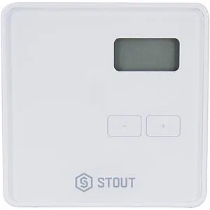 Проводной комнатный двухпозиционный регулятор котла Stout ST-294v1 белый STE-0101-029411, 1