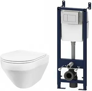 Комплект 6 в 1 Am.Pm Spirit IS301.701700 с кнопкой белый глянцевый Комплект 6 в 1 Am.Pm Spirit IS301.701700 с кнопкой белый глянцевый, 1