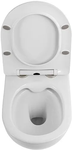 Унитаз подвесной безободковый BelBagno Uno белый BB7006CHR/SC Унитаз подвесной безободковый BelBagno Uno белый BB7006CHR/SC