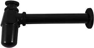 Сифон бутылочный для раковины Rav Slezak чёрный матовый MD0545CMAT Сифон бутылочный для раковины Rav Slezak чёрный матовый MD0545CMAT, 1
