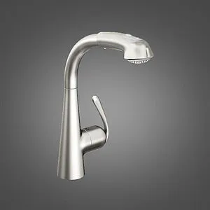 Смеситель для кухни с выдвижным изливом Grohe Zedra хром матовый 32553SD0, 4
