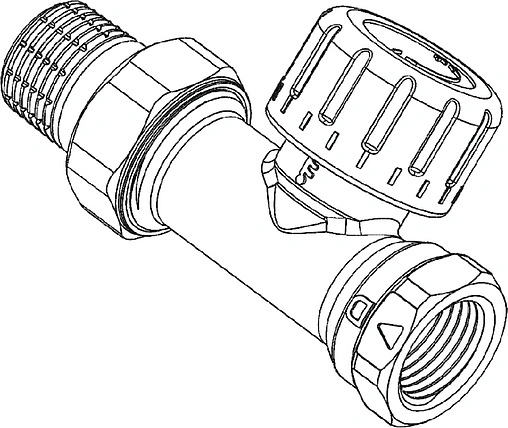 Вентиль терморегулирующий прямой ½&quot; в/н TECE 8740431