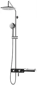 Душевая система с термостатом для ванны Lemark Tropic чёрный/хром LM7009C Душевая система с термостатом для ванны Lemark Tropic чёрный/хром LM7009C, 1