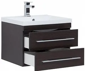 Тумба-умывальник подвесная Aquanet Нота 58 венге 00171484+00204117 Тумба-умывальник подвесная Aquanet Нота 58 венге 00171484+00204117, 4