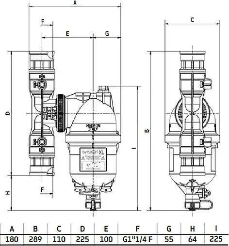 Фильтр-дешламатор 1¼&quot;в x 1¼&quot;в Valtec VT.381.B.07