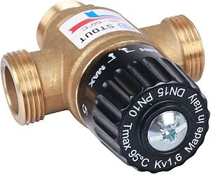 Трехходовой термостатический смесительный клапан ¾&quot; +35...+60°С Kvs 1.6 Stout SVM-0120-166020, 5