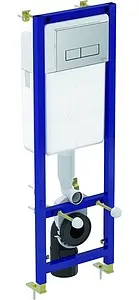 Инсталляция для подвесного унитаза Set 3 в 1 Ideal Standard W3710AA с кнопкой хром глянцевый Инсталляция для подвесного унитаза Set 3 в 1 Ideal Standard W3710AA с кнопкой хром глянцевый, 1