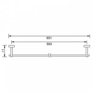 Полотенцедержатель Aquanet хром 4724, 2