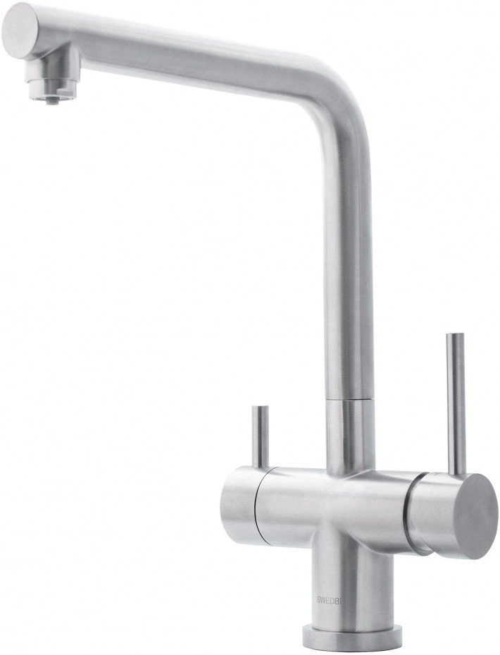 Смеситель для кухни с подключением к фильтру Swedbe Selene Plus нержавеющая сталь 8145М