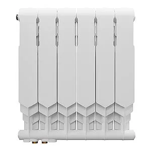 Радиатор биметаллический 6 секций нижнее правое подключение Royal Thermo Vittoria Super 500 2.0 VDR80 Bianco Traffico RTVSVDR250006 Радиатор биметаллический 6 секций нижнее правое подключение Royal Thermo Vittoria Super 500 2.0 VDR80 Bianco Traffico RTVSVDR250006, 3