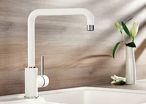 Смеситель для кухни Blanco Mili Silgranit жемчужный/хром 525133, 4