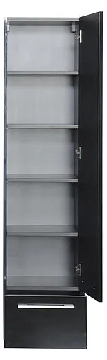 Шкаф-пенал подвесной Aquanet Нота 40 R чёрный 00168883