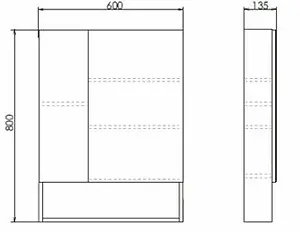 Шкаф-зеркало Comforty Парма 60 дуб дымчатый 00004143488CF Шкаф-зеркало Comforty Парма 60 дуб дымчатый 00004143488CF, 2