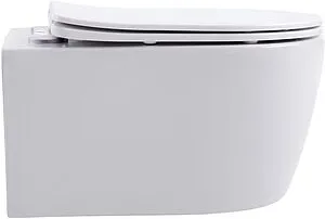 Унитаз подвесной безободковый Aquanet Smart Rimless белый SMART W Унитаз подвесной безободковый Aquanet Smart Rimless белый SMART W, 4