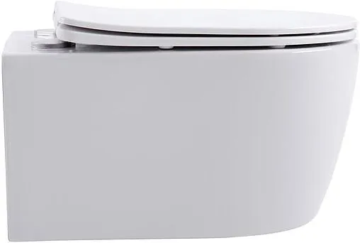 Унитаз подвесной безободковый Aquanet Smart Rimless белый SMART W