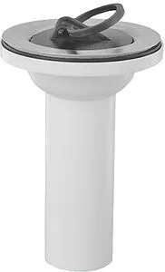 Выпуск для раковины с решеткой и пробкой Mc Alpine полированная сталь MRWW2-32 Выпуск для раковины с решеткой и пробкой Mc Alpine полированная сталь MRWW2-32, 1