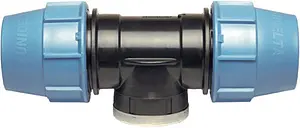 Тройник компрессионный переходной 50мм x 2"в x 50мм Unidelta 1007051007 Тройник компрессионный переходной 50мм x 2"в x 50мм Unidelta 1007051007, 1