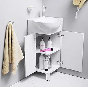 Тумба-умывальник напольная Aqwella Rio 45 белый Rio.01.04+4640021061435 Тумба-умывальник напольная Aqwella Rio 45 белый Rio.01.04+4640021061435, 3