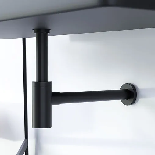 Сифон бутылочный для раковины Damixa Option чёрный матовый 210800300 Сифон бутылочный для раковины Damixa Option чёрный матовый 210800300