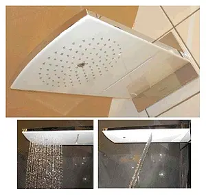 Лейка верхнего душа Hansgrohe Raindance Rainfall 180 2jet белый/хром 28433400, 5