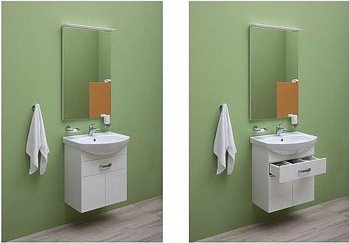 Тумба под умывальник Aquanet Ирис 60 белый 00198381