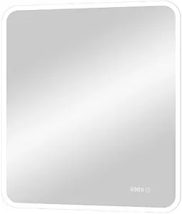 Зеркало с подсветкой Continent Glamour Led 68.5 с часами белый ЗЛП172 Зеркало с подсветкой Continent Glamour Led 68.5 с часами белый ЗЛП172, 1