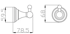Крючок Rav Slezak Morava retro золото MKA0100Z Крючок Rav Slezak Morava retro золото MKA0100Z, 2