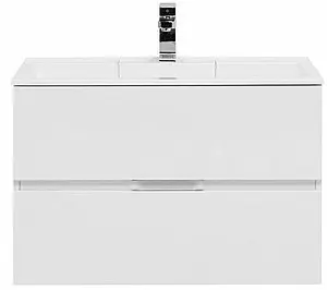 Тумба-умывальник подвесная Aquanet Алвита 80 белый 00235339+00187094, 5