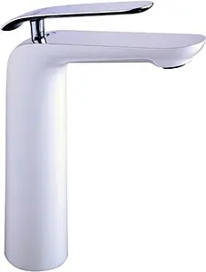 Смеситель для раковины Lemark Melange белый/хром LM4909CW Смеситель для раковины Lemark Melange белый/хром LM4909CW, 1